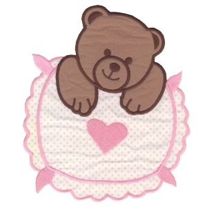 Insignias infantiles Living Bear con corazón