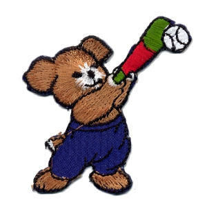 Badges Enfant Vivant Ours en Peluche avec chauve-souris