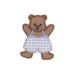 Living Badges Child Bear Shorts Heat Adhesive