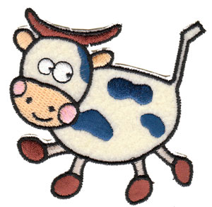 Living Cow Child Badges