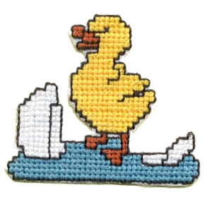 Kreuzstich-Abzeichen „Küken aus dem Lebenden Kind“