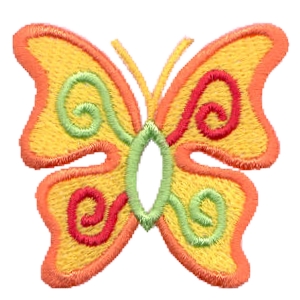 Insignias de mariposas infantiles vivas