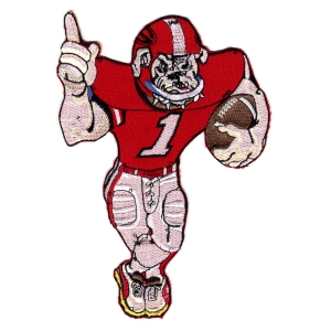 Emblemas Living Criança Cão Jogador de Rugby