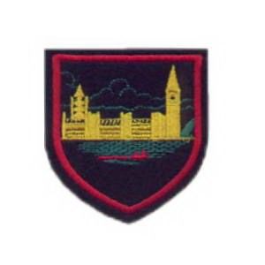 Emblema Institucional Brasão Catedral fundo preto