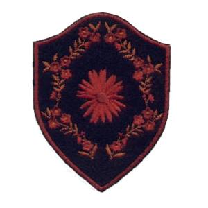 Emblema Institucional Brasão c/ Flor laranja