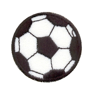 Ballon de football avec emblème de l'enfant vivant