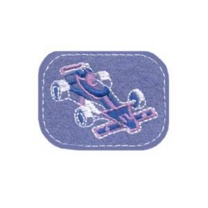 Emblema Niño Vivo Carrito fondo azul