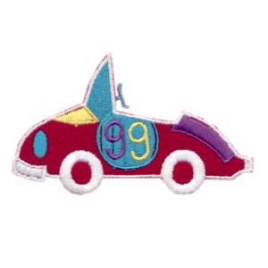 Emblema Living Child Car 99 rojo amarillo violeta