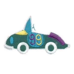 Emblema Living Child Car 99 verde amarillo violeta