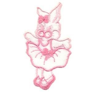 Insignia de niño vivo de conejo rosa