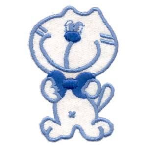 Insignia Viviente Gato Azul Oscuro Niño