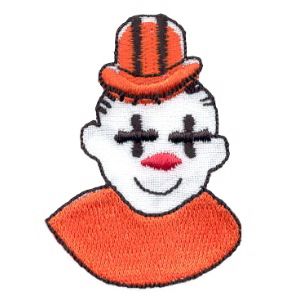 Emblema Niño vivo Ojos de payaso cruzar