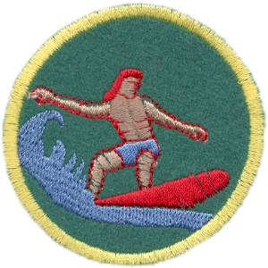 Emblema Desporto Prancha vermelha