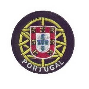 Emblema Portugal Esfera Quinas Preto