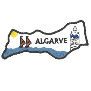 Emblema Região Mapa Algarve