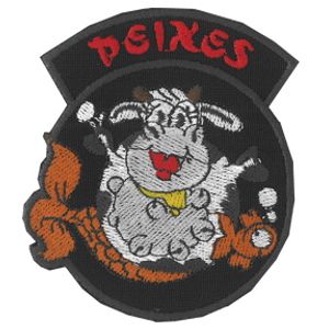 Emblema Signo Peixes c/vaca