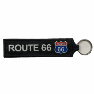 Route 66 Embroidered Key Ring